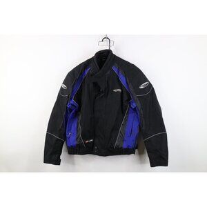 Vintage Streetwear Mens Large Padded Armored Motorcycle Racing Riding Jacket